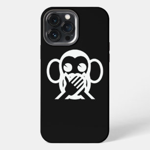 3 Wise Monkeys Iwazaru 言わざる Speak NO Evil Emoji iPhone Case