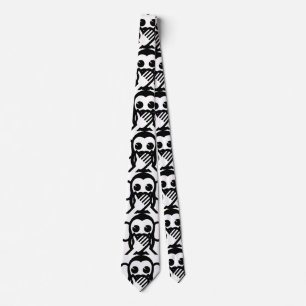 3 Wise Monkeys Iwazaru 言わざる Speak NO Evil Tie