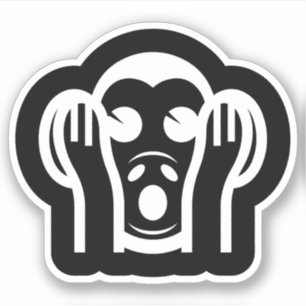 3 Wise Monkeys Kikazaru 聞かざる Hear NO Evil Emoji