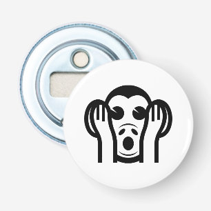3 Wise Monkeys Kikazaru 聞かざる Hear NO Evil Emoji Bottle Opener