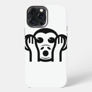 3 Wise Monkeys Kikazaru 聞かざる Hear NO Evil Emoji iPhone Case