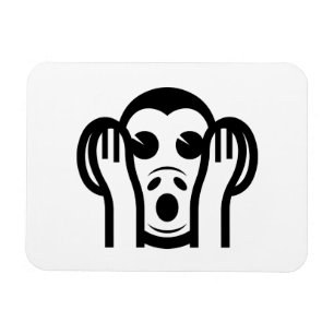 3 Wise Monkeys Kikazaru 聞かざる Hear NO Evil Emoji Magnet