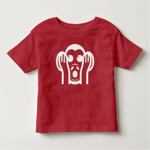 3 Wise Monkeys Kikazaru 聞かざる Hear NO Evil Emoji Toddler T-Shirt