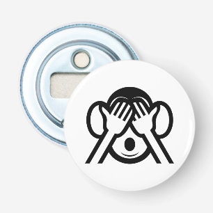 3 Wise Monkeys Mizaru 見ざる See NO Evil Emoji Bottle Opener