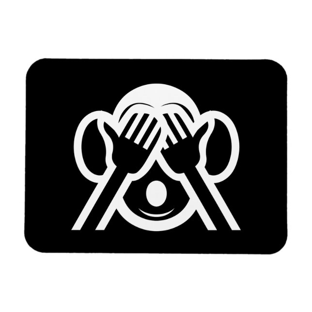 3 Wise Monkeys Mizaru 見ざる See NO Evil Emoji Magnet (Horizontal)