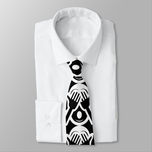 3 Wise Monkeys Mizaru 見ざる See NO Evil Emoji Tie (Tied)