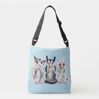 3 wise sugar gliders messenger bag