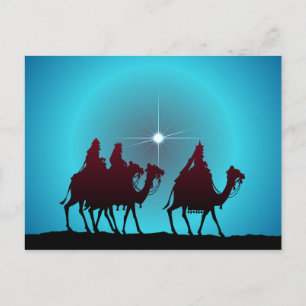 3 WISEMEN & STAR by SHARPE SHARPE Holiday Postcard