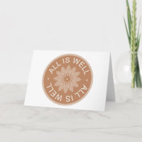 3 Word Quotes ~All Is Well ~Inspirational