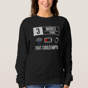 3 Worst Things That Could Happen Sweatshirt