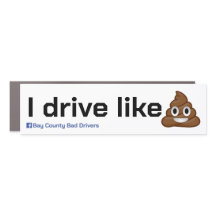 3" X 11" Traditional Bumper Car Magnet