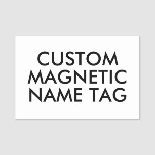3" x 2" Custom Magnetic Name Tag Blank Template
