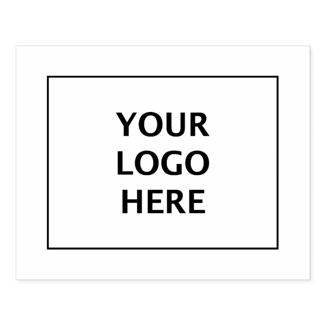3" x 4" Image Create Your Logo Large Stamper Rubber Stamp (Imprint)