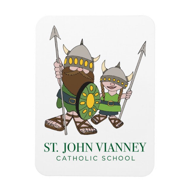 3" x 4" Little Vikings Flexible Photo Magnet (Vertical)