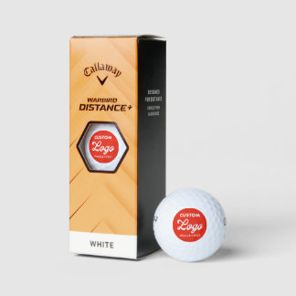 3 x Custom Logo Callaway Warbird Golf Balls