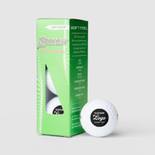 3 x Custom Logo Photo Srixon Soft Feel Golf Balls