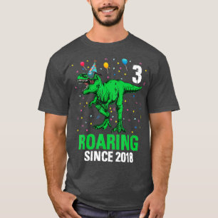 3 Year Old 3rd Birthday Boy Toddler Dinosaur Tee