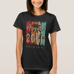 3 Year Old  Awesome Since August 2020 3rd Birthday T-Shirt