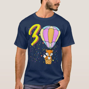 3 Year Old Balloon Fo Birthday T-Shirt