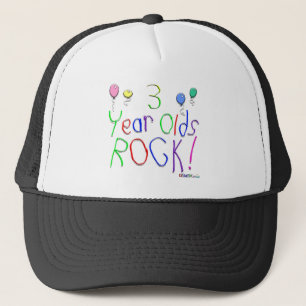 3 Year Olds Rock! Hat