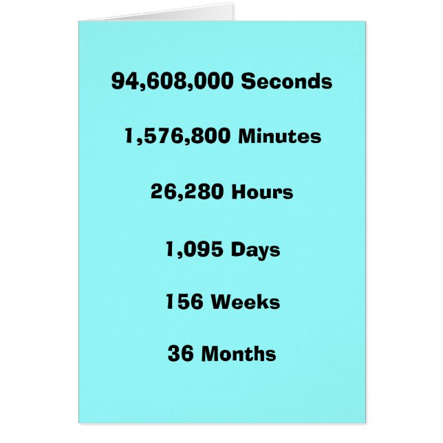 3 years any way you slice it (Front)