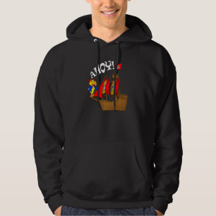 3 Years Old Graphic Birthday Pirate Hoodie