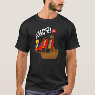 3 Years Old Graphic Birthday Pirate T-Shirt