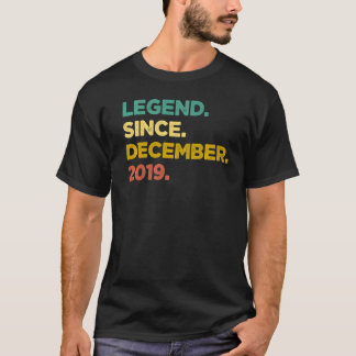 3 Years Old  Legend Since December 2019 3rd Birthd T-Shirt