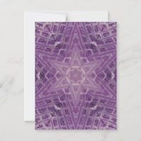 3A Unique Colourful Purple White Star Mandala