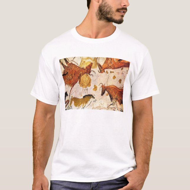 3b  Ancient Lascaux Bulls T-Shirt (Front)