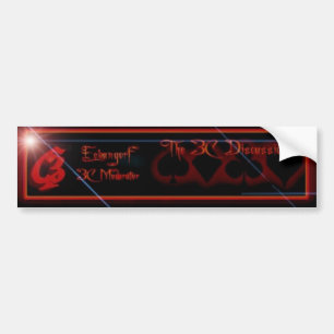 3c MODERATOR bumper sticker