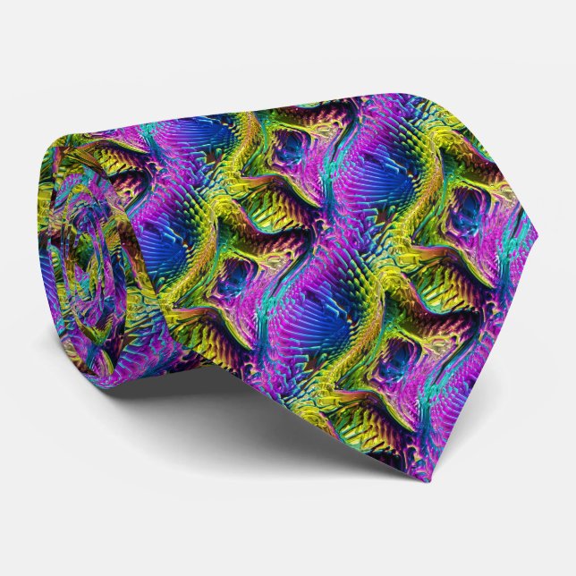 3D Abstract Art 16A-16B Options Tie (Rolled)