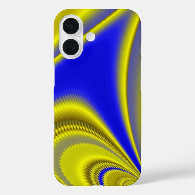 3D Abstract in Gold Yellow Blue Green Case-Mate iPhone Case (Back)