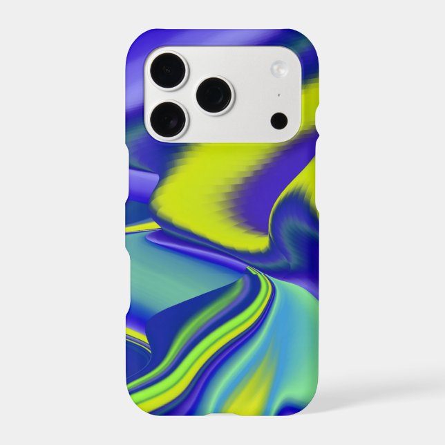 3D Abstract in green blue purple (Back)