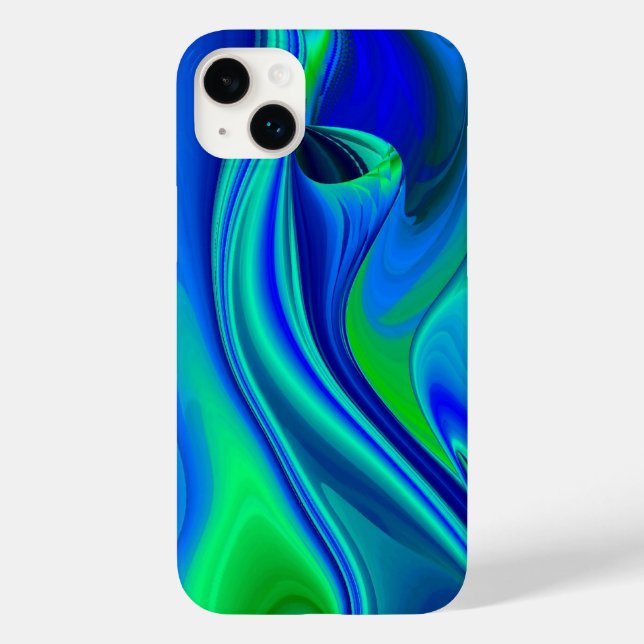 3D Abstract in green blue purple Case-Mate iPhone Case (Back)