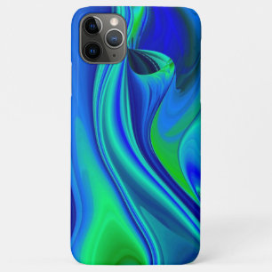 3D Abstract in green blue purple iPhone 11 Pro Max Case