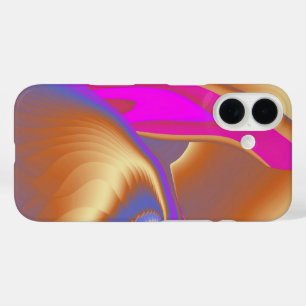3D Abstract Rainbow Art iPhone 16 Case