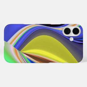 3D Abstract Rainbow Art iPhone 16 Plus Case