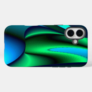 3D Abstract Rainbow Art iPhone 16 Plus Case