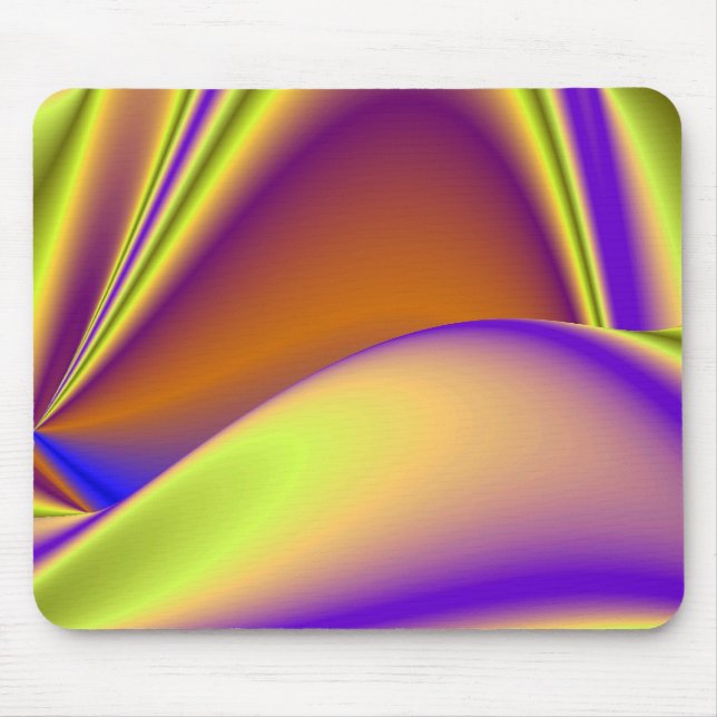 3D Abstract Rainbow Art Mouse Pad (Front)
