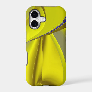 3D Abstract Rainbowart in Gold Yellow Blue