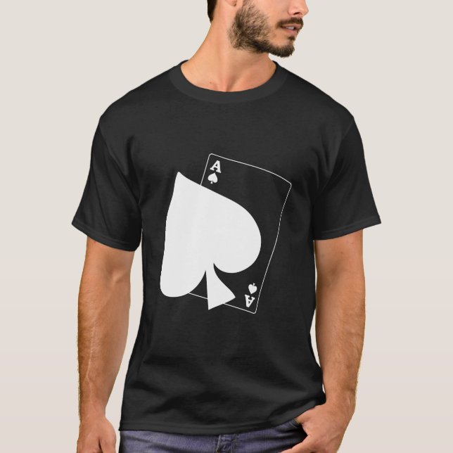 3D Ace Of Spade T-Shirt (Front)