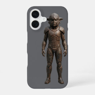 3D Alien Warrior Statue Sci-Fi Phone Case