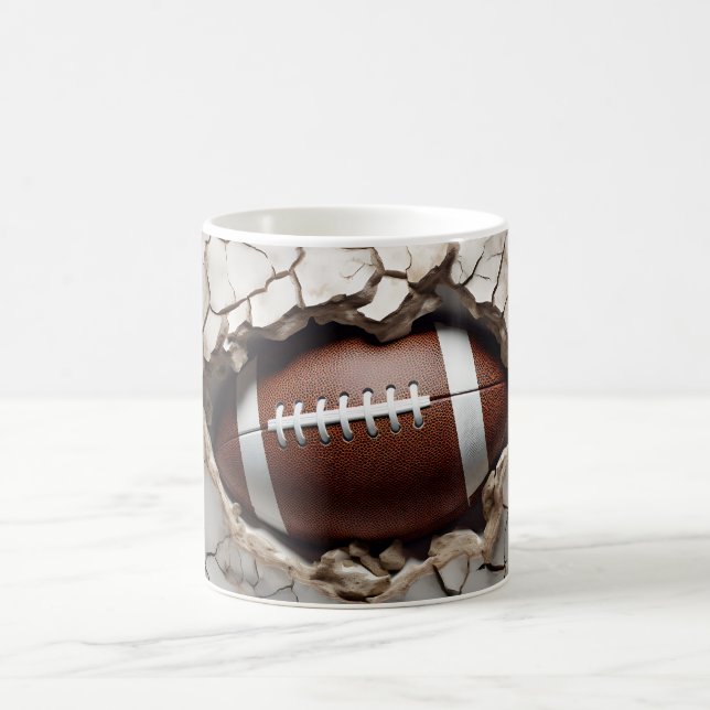 3D american football  Coffee Mug (Center)