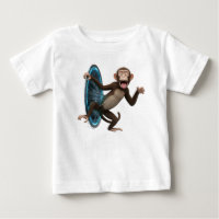 3D Animated Monkey Emerging from Glowing Magic Por