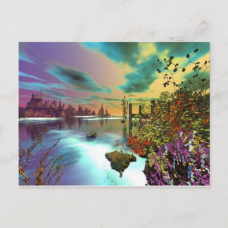 3d art endless summer postcard