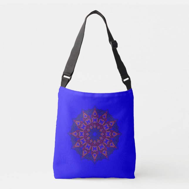 3D Art Mandala Cross Body Bag (Front)