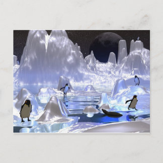 3d art penguin holiday