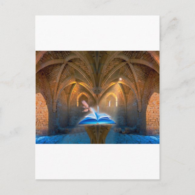 3d art sacred inspiration postcard (Front)