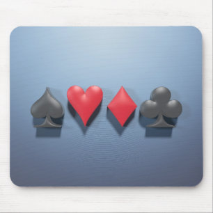 3D Artwork "Poker Suits" Mouse Pad